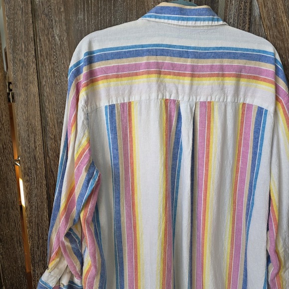 Lane Bryant Shirt Women's Size 18/20 Stripes Long Sleeve‎ No-Peek Collection - Picture 8 of 8